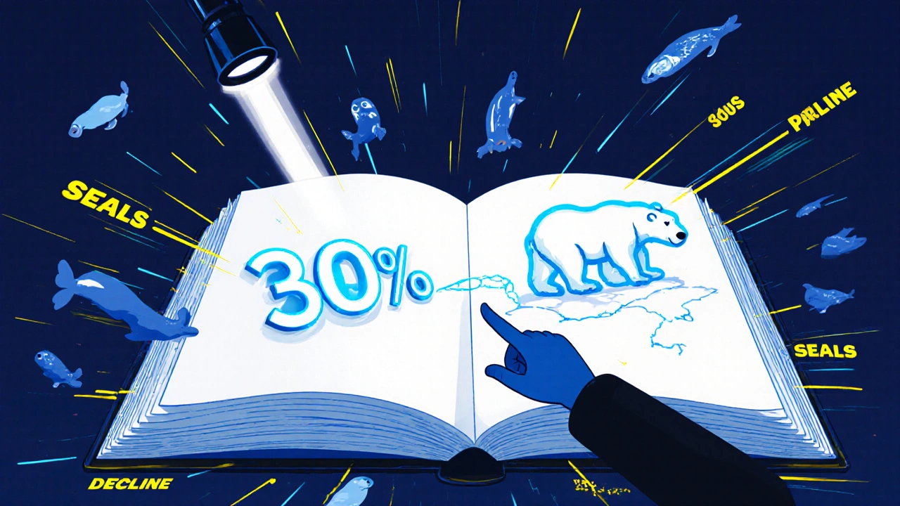 Eyes race across a textbook, hunting for a glowing percentage and polar bear data.