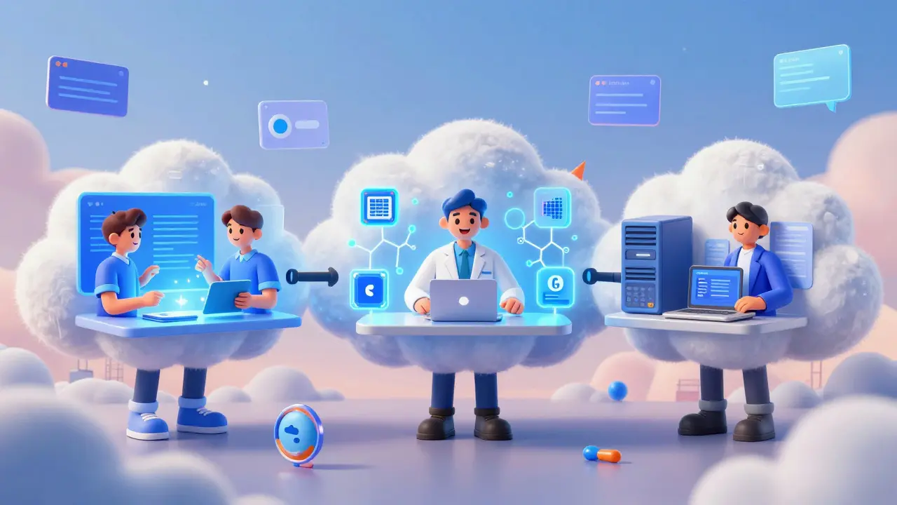 Animated characters using Replit, Colab, and GitHub Codespaces in clouds