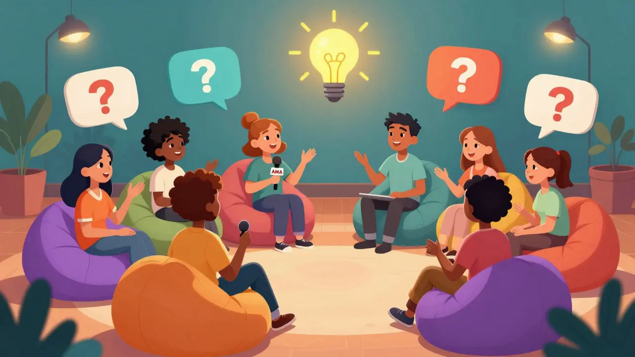 Community-Driven Content: AMAs, Panels, and Showcases for Social Learning