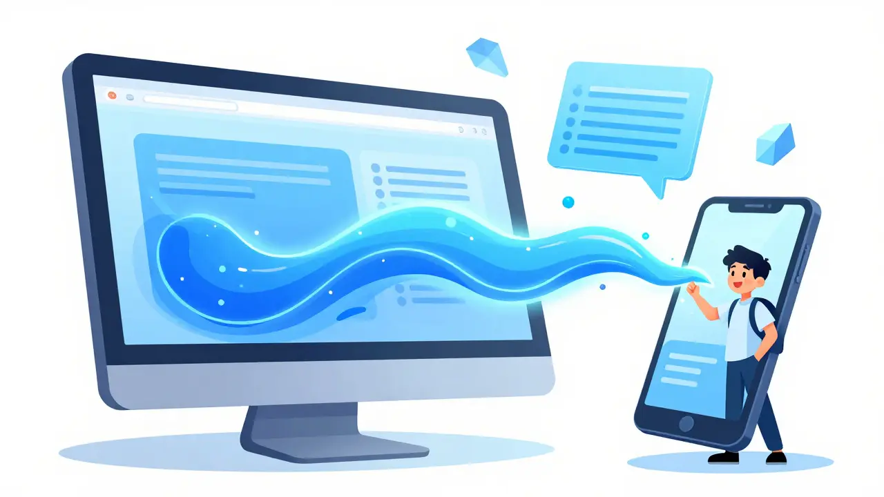 Fluid content adapting seamlessly across desktop, tablet, and phone screens