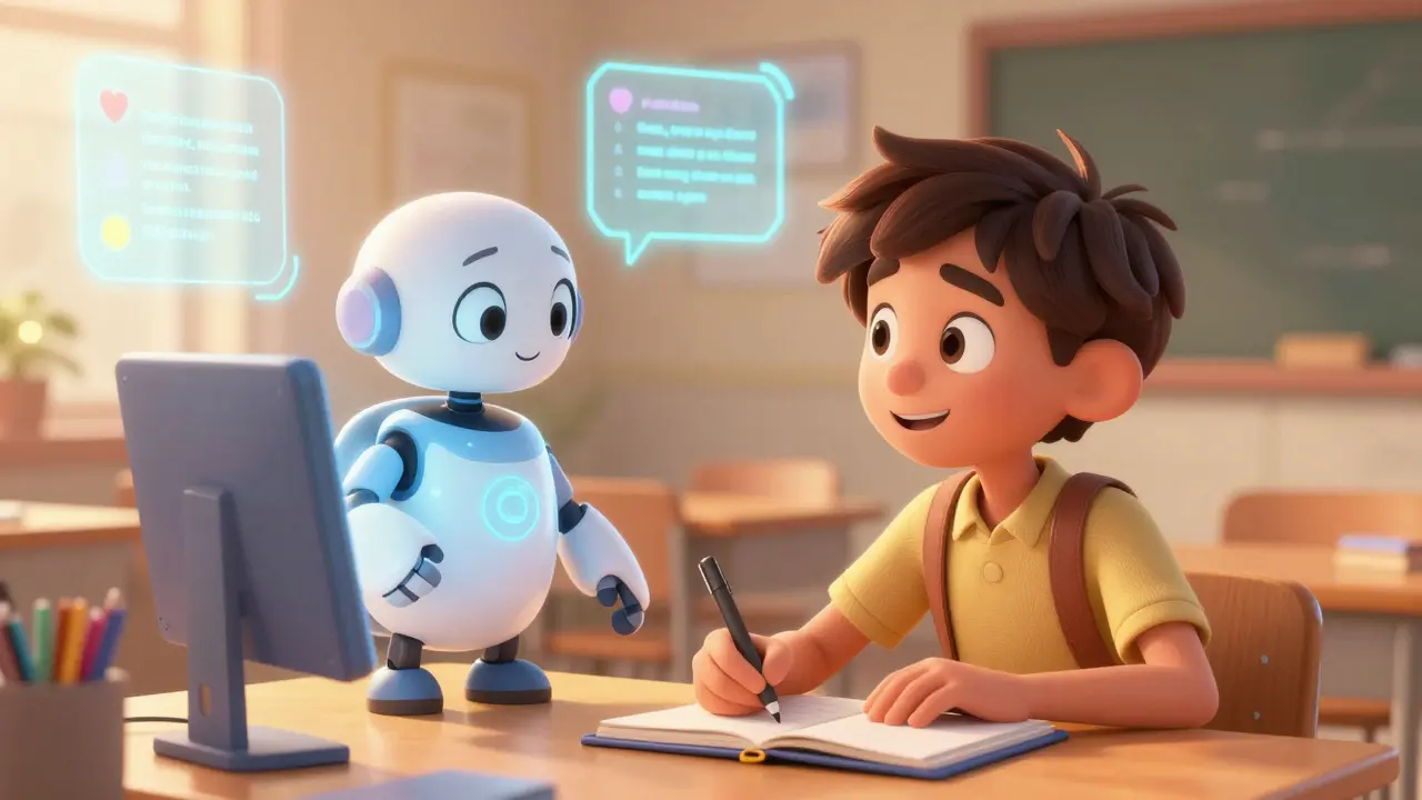 Student successfully engaging with empathetic AI coaching tools