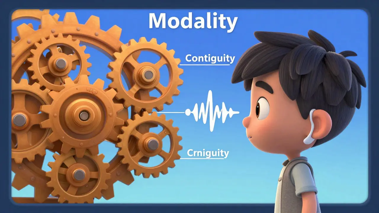Character learning via audio narration and synced visuals instead of text