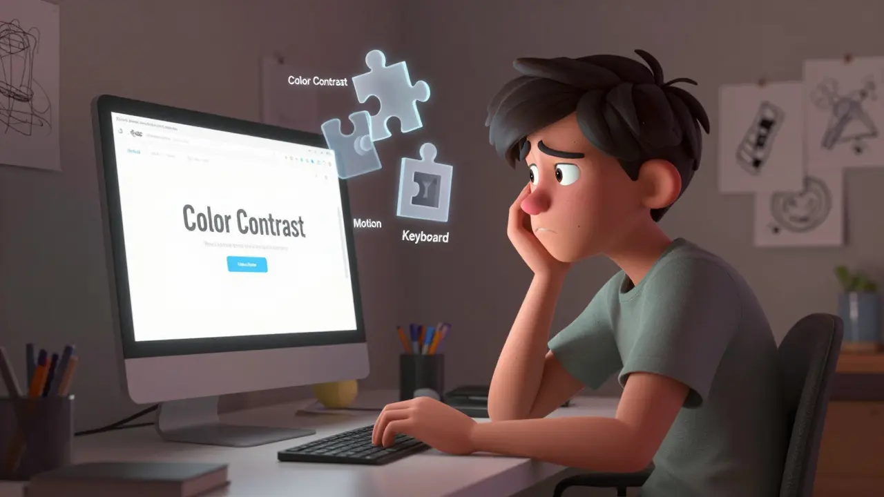 Accessibility in Design Courses: Mastering Contrast, Motion, and Keyboard Use