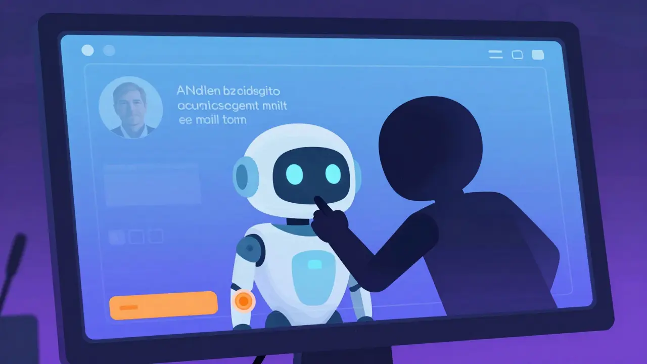 Robot blocking screen recorder with dynamic watermark on video player