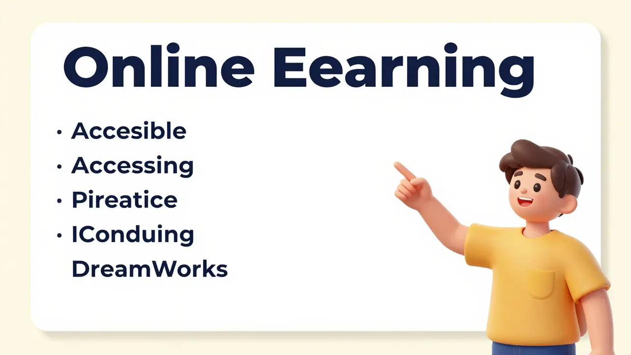 Clean digital course layout with large fonts and cream background
