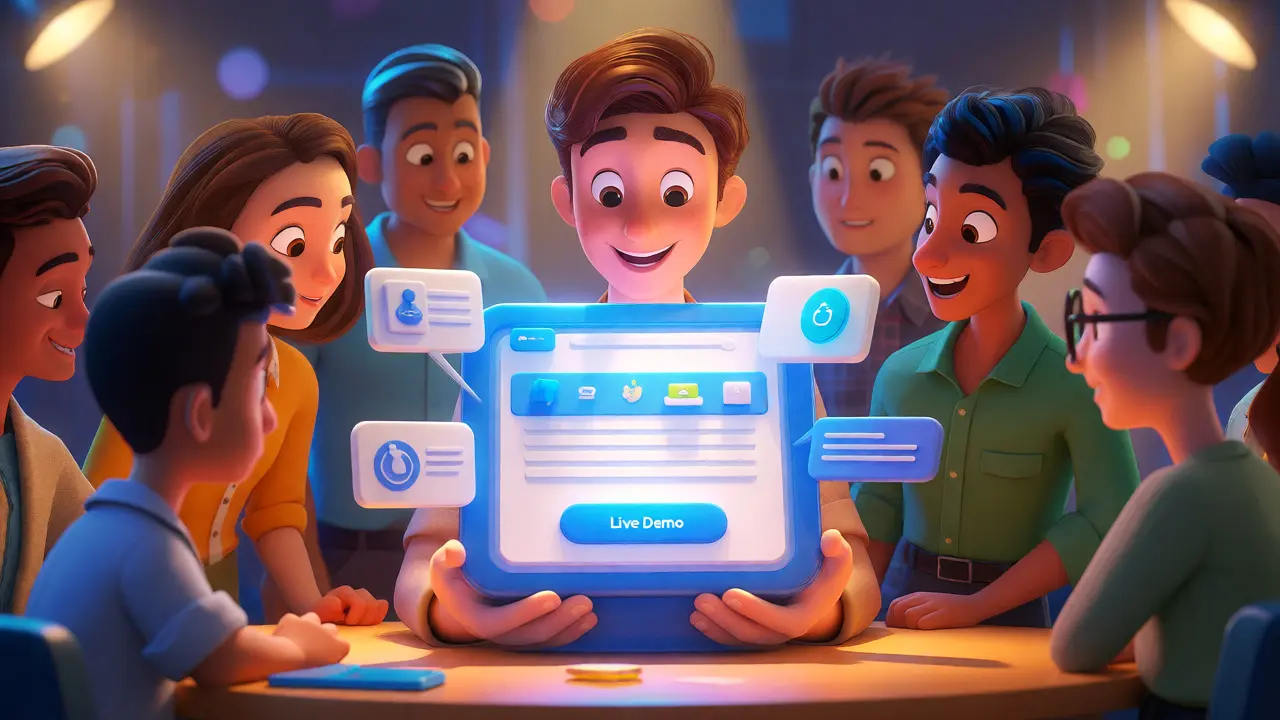 Recruiters engaging with a deployed, interactive portfolio project